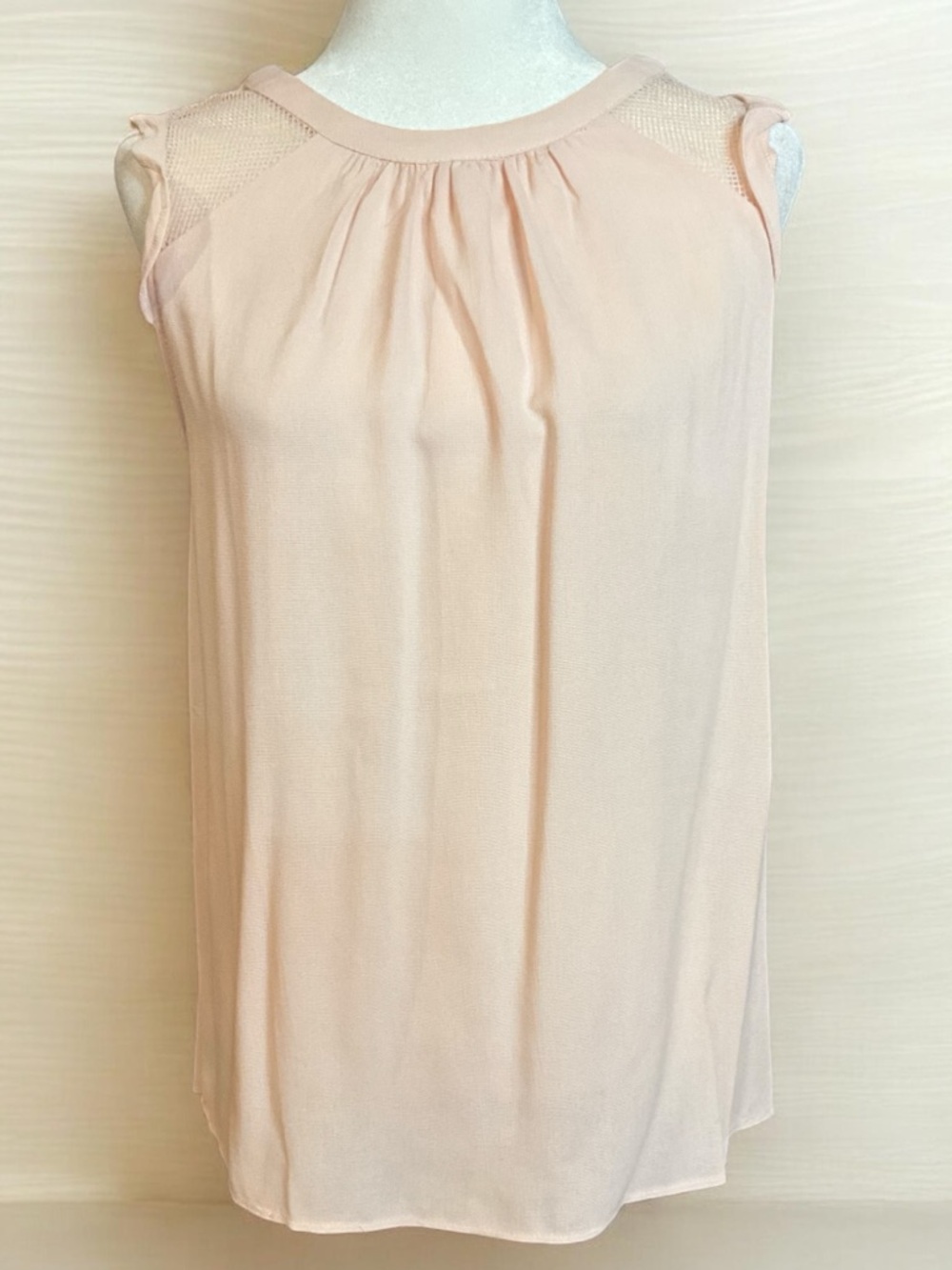 Doe & Rae Sleeveless Pleated Camisole - Blush Pink